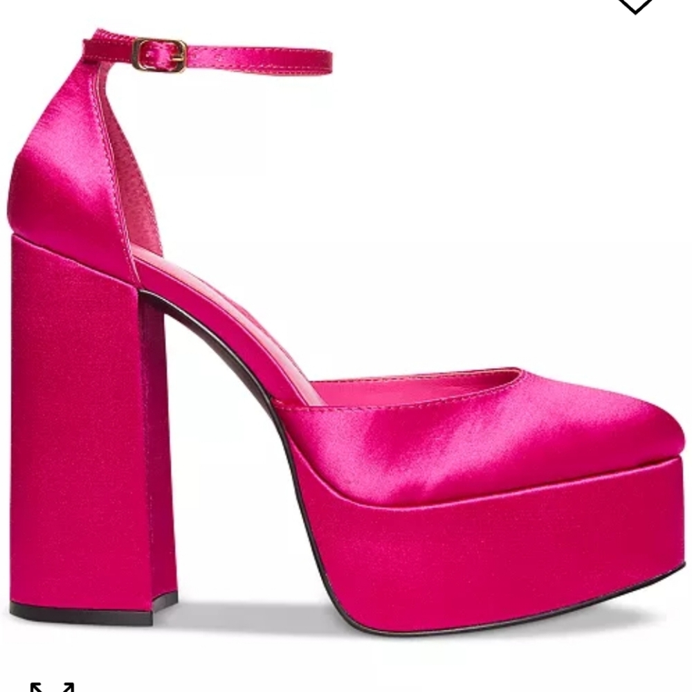 New pink platform heels